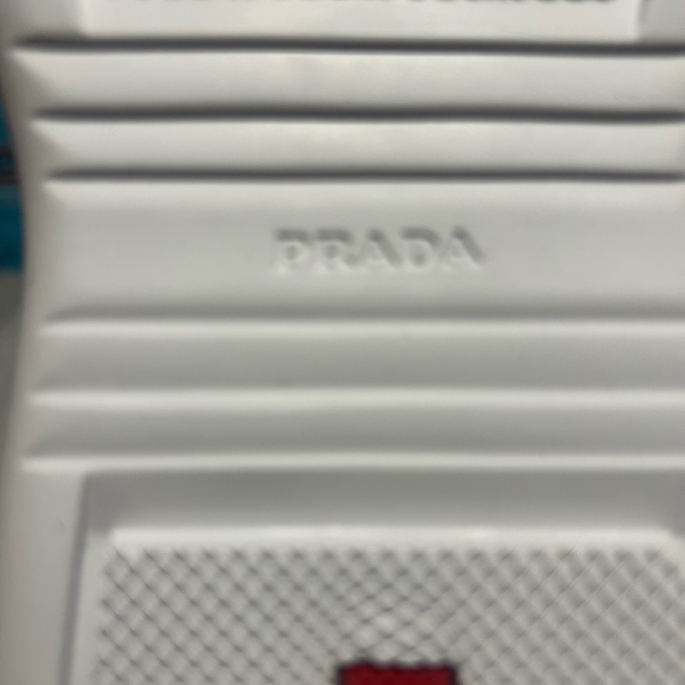 Prada Navy and White Low-Top Sneakers - Picture 7 of 8